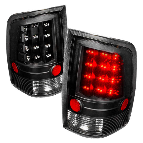 Spec-D 09-21 Ram 1500 2500 3500 LED Tail Lights Black/Clear