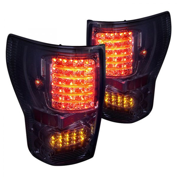 Spec-D 07-12 Toyota Tundra LED Tail Lights Black Housing