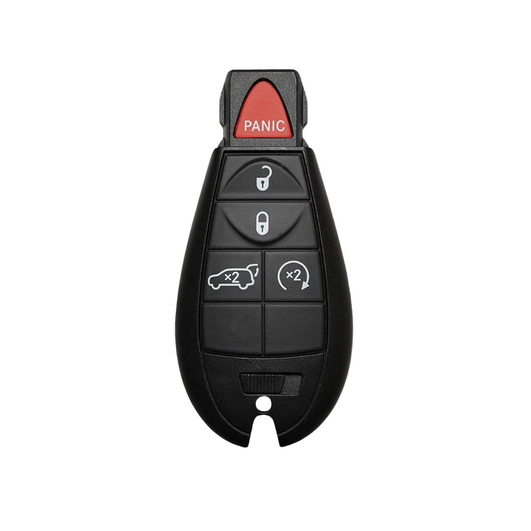 2009-2013 Jeep Grand Cherokee Dodge Durango / 5-Button Fobik Key / PN: 05026538AK / IYZ-C01C / Keyless Go Fobik (AFTERMARKET)