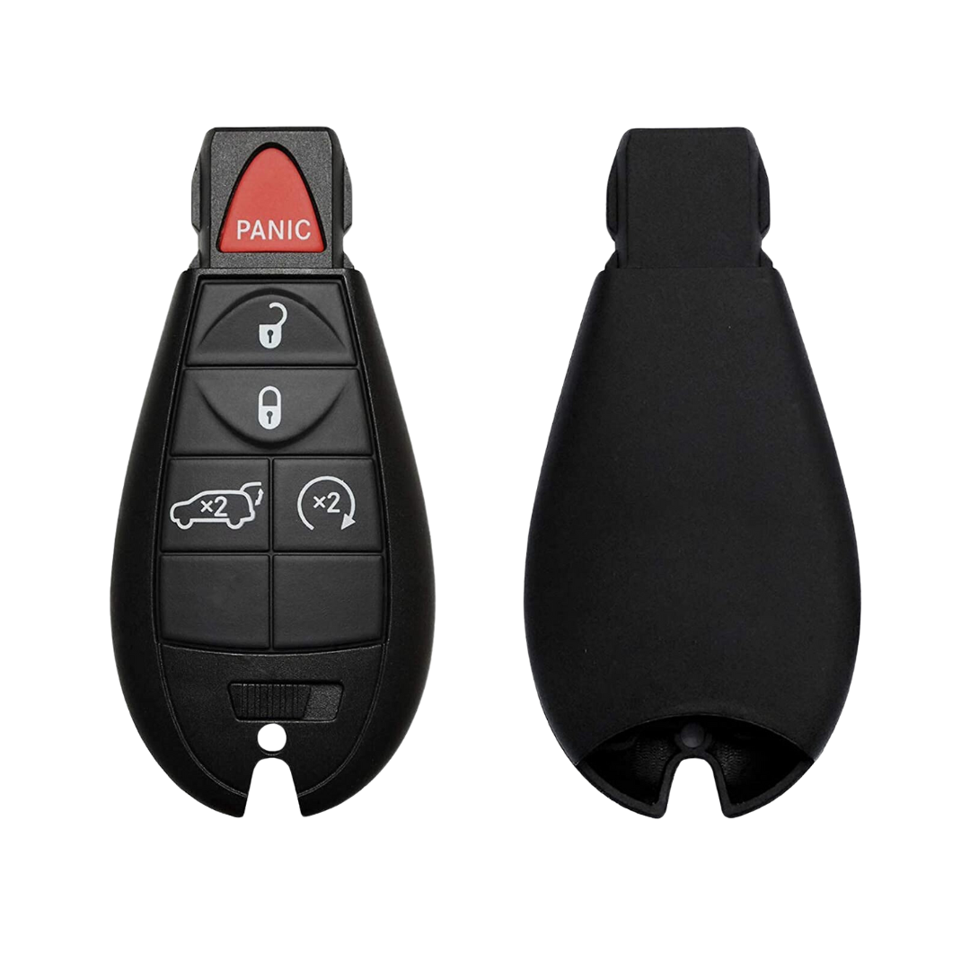 2009-2013 Jeep Grand Cherokee Dodge Durango / 5-Button Fobik Key / PN: 05026538AK / IYZ-C01C / Keyless Go Fobik (AFTERMARKET)
