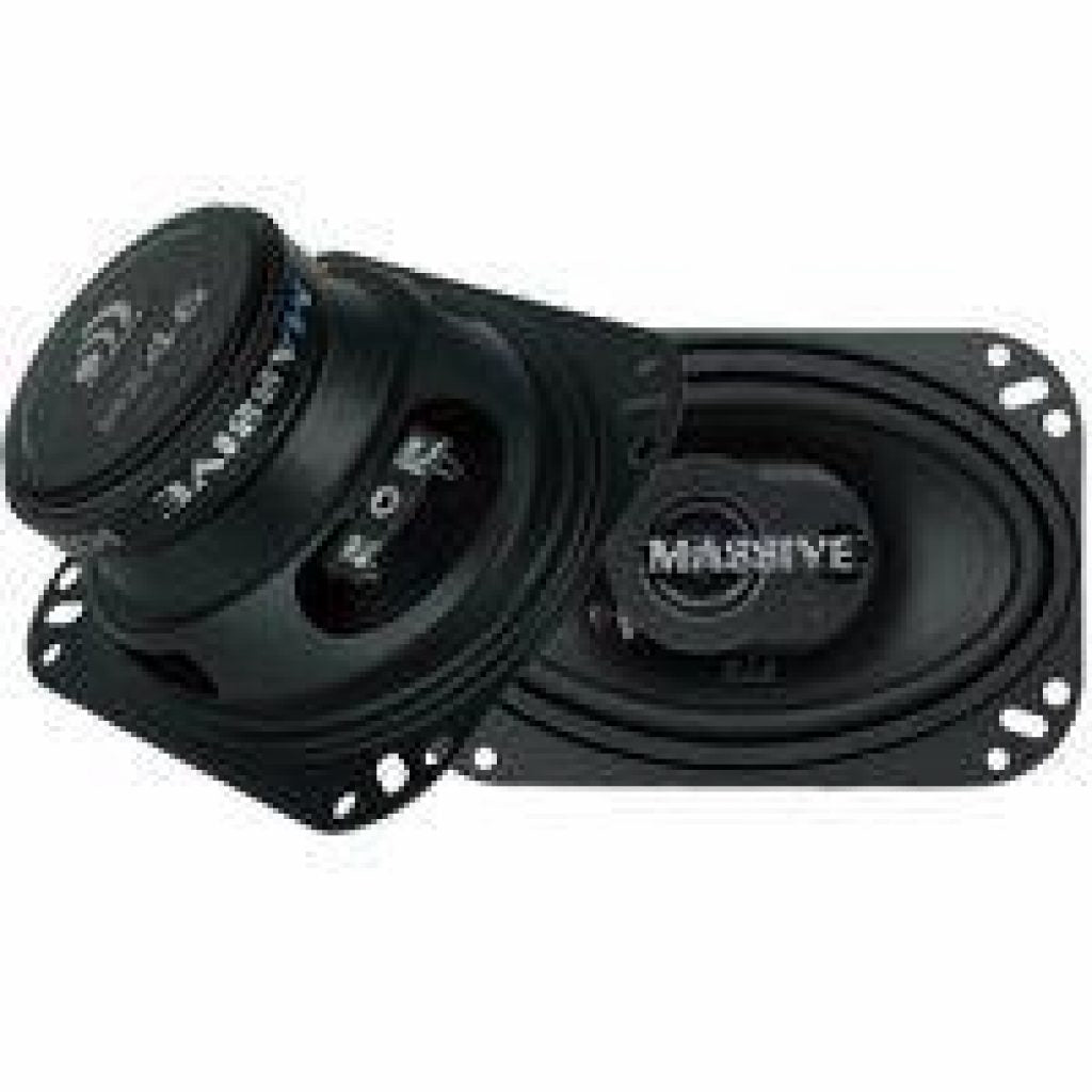 Massive Audio MX46 MX Series 4-Inch X 6-Inch 40-Watt-RMS 2-Way Coaxial Speakers