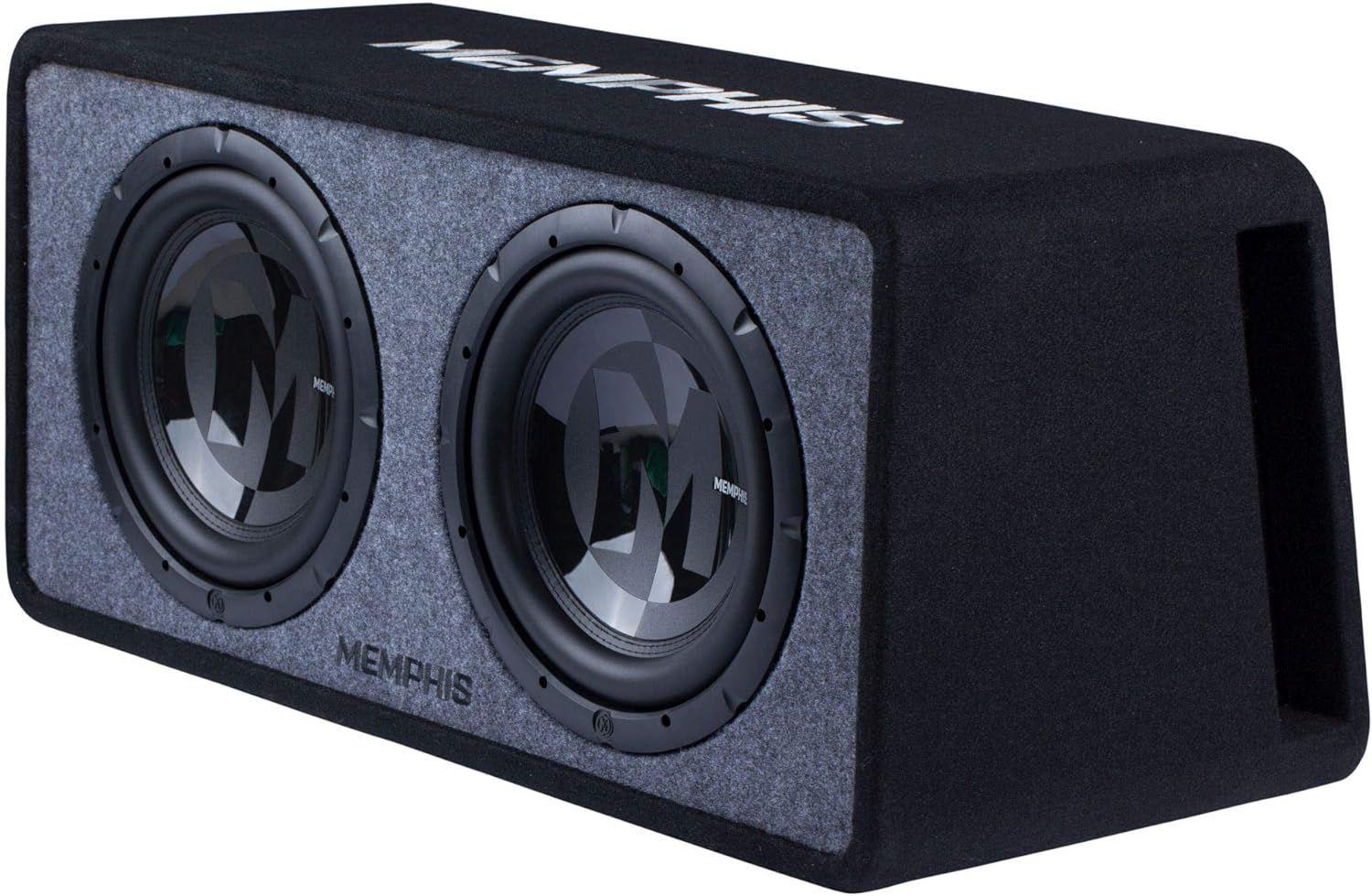 Memphis Audio PRXE12D2 Dual 12” Power Reference Series Loaded Enclosure 2-Ohm