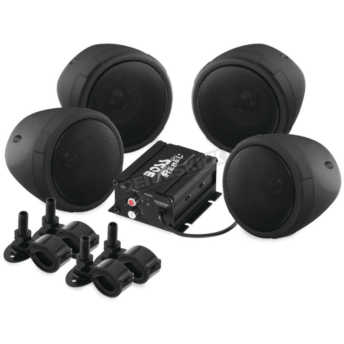 Boss Audio MCBK470B Black Motorcycle/ATV Sound System with Bluetooth Audio Streaming