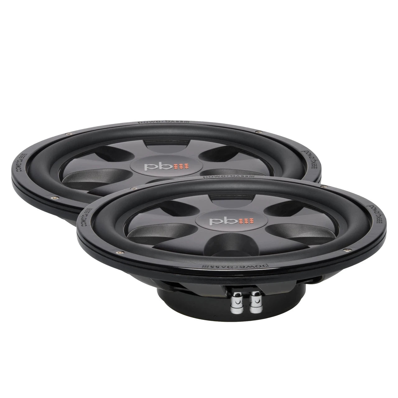 PowerBass 2 S-12TD Dual 4-Ohm Shallow 12