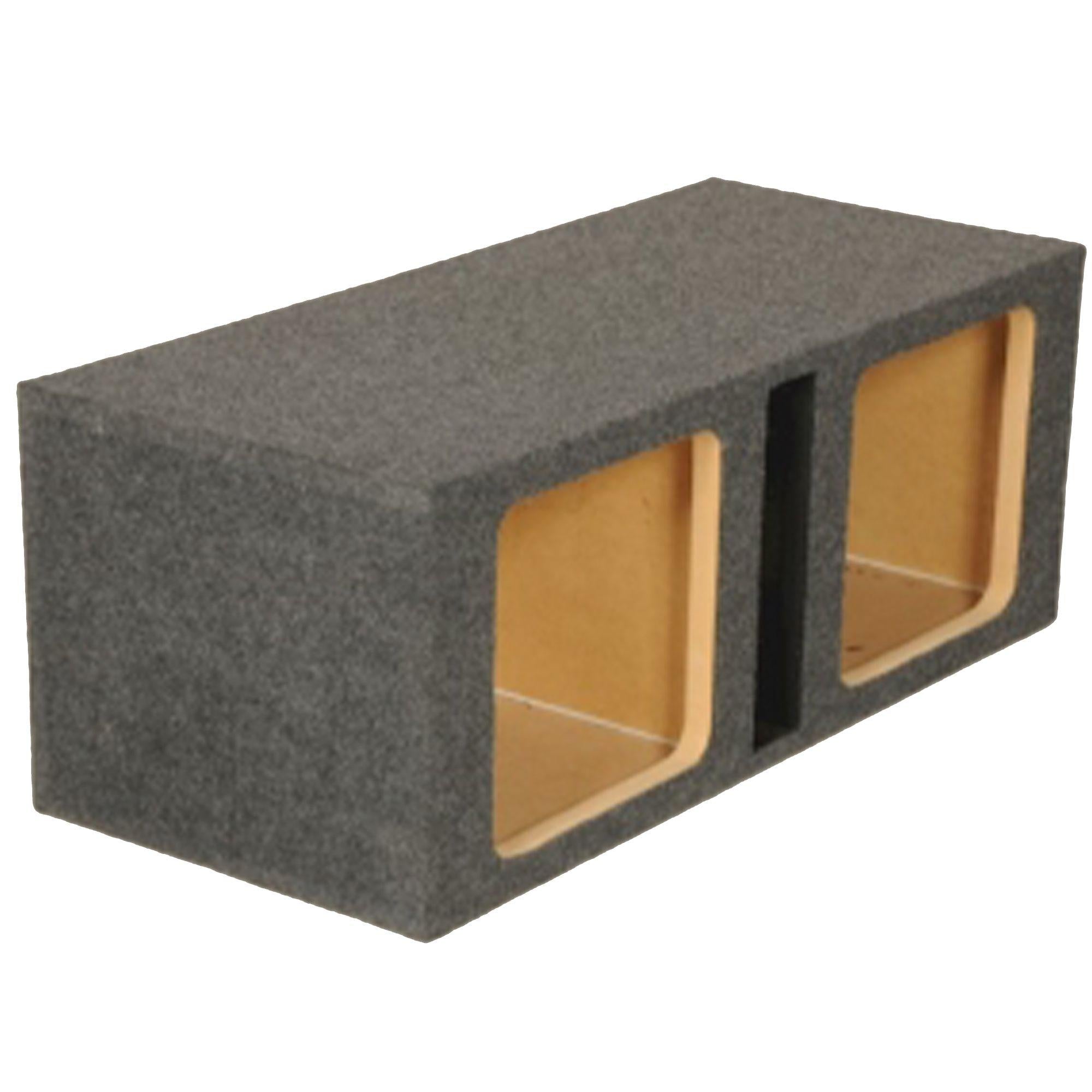 Q-Power Dual 10″ Ported Enclosure for Square Woofers