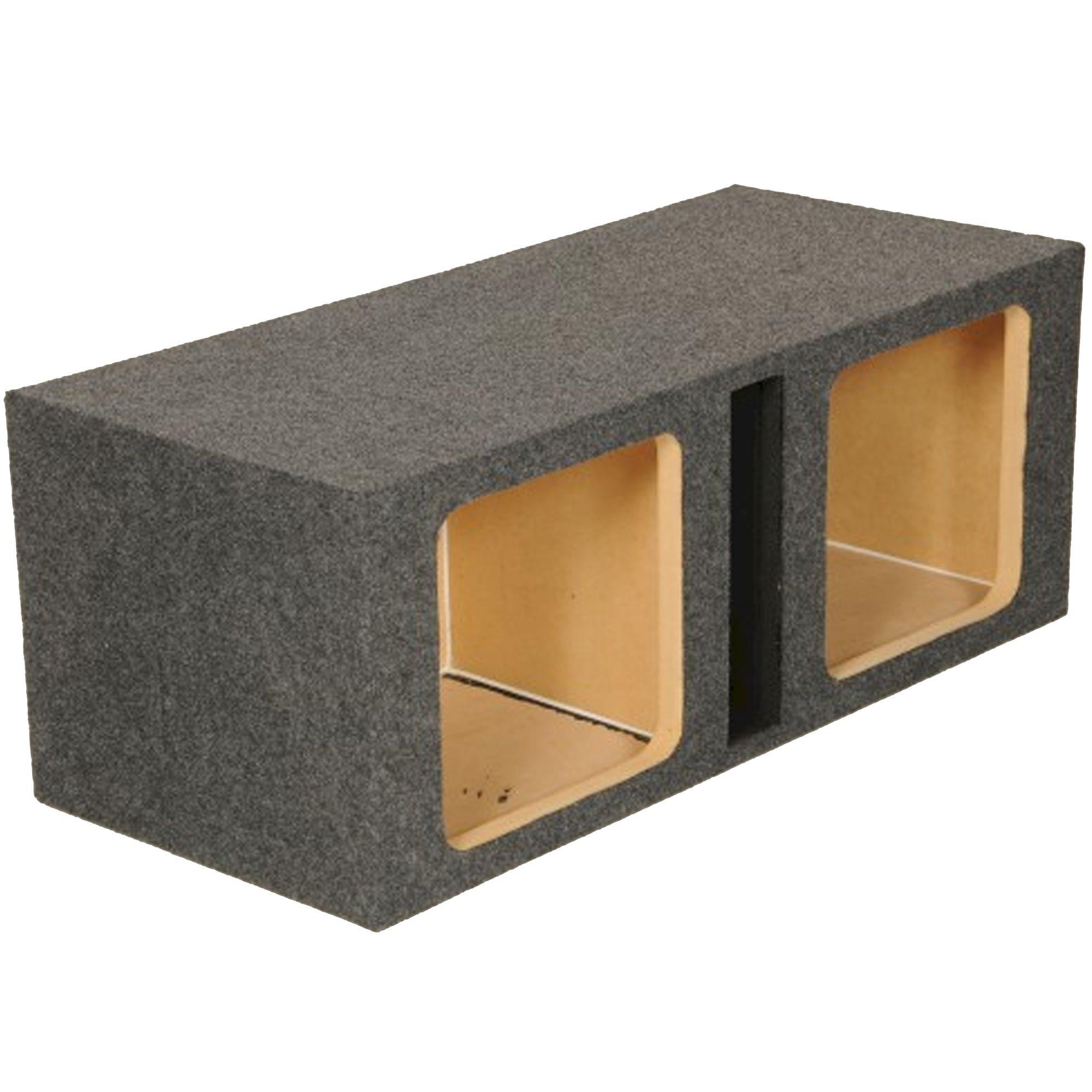 Q-Power Dual 12″ Ported Enclosure for Square Woofers