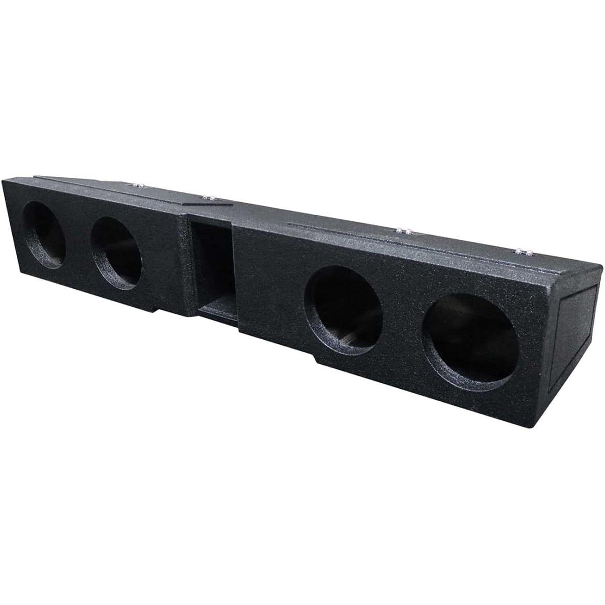 Q-Bomb Quad 6.5″ Ported Enclosure for GM Crew Cab 07-Current