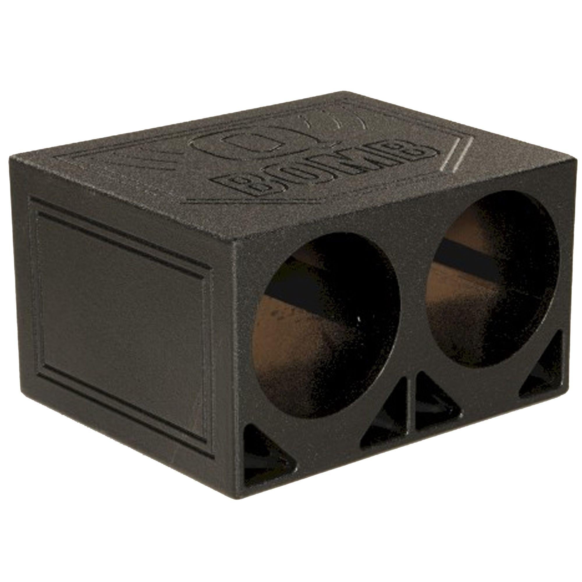 Q-Bomb Dual 10″ Triangle Ported Woofer Enclosure (SPL)