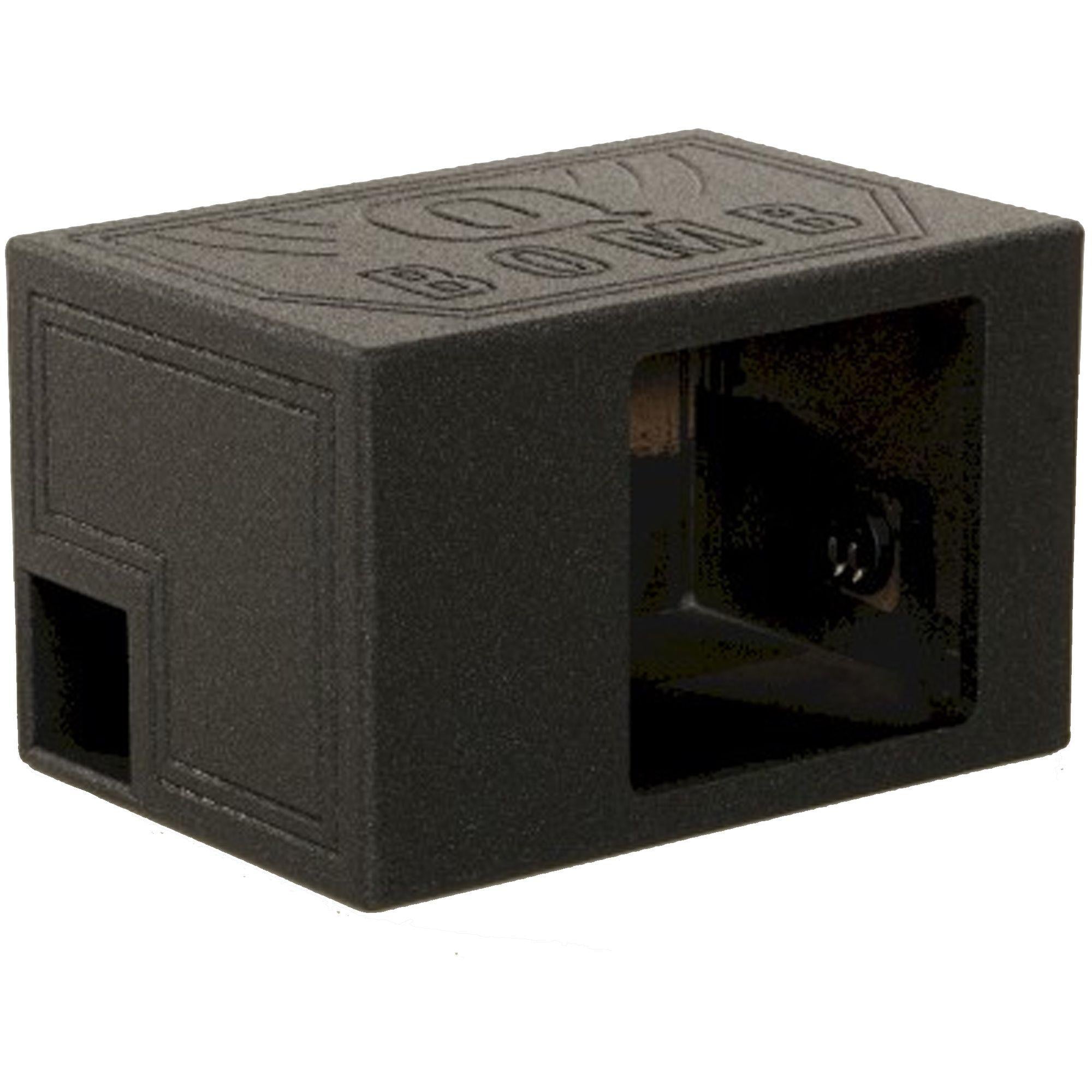 Q-Bomb Single 12″ Side-Ported Woofer Enclosure for Square Woofer