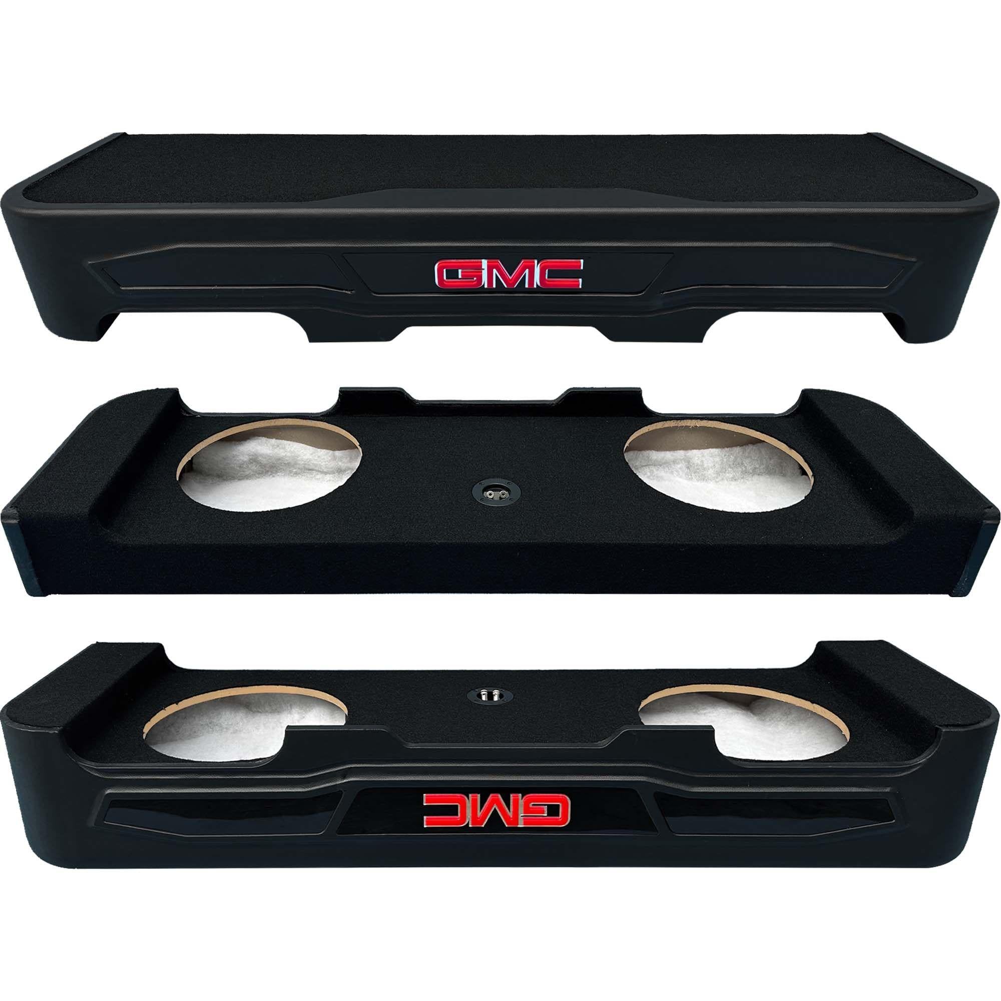 Q-Luxe Dual 10″ Sealed Custom Enclosure for GMC 19-23 Crew Cab