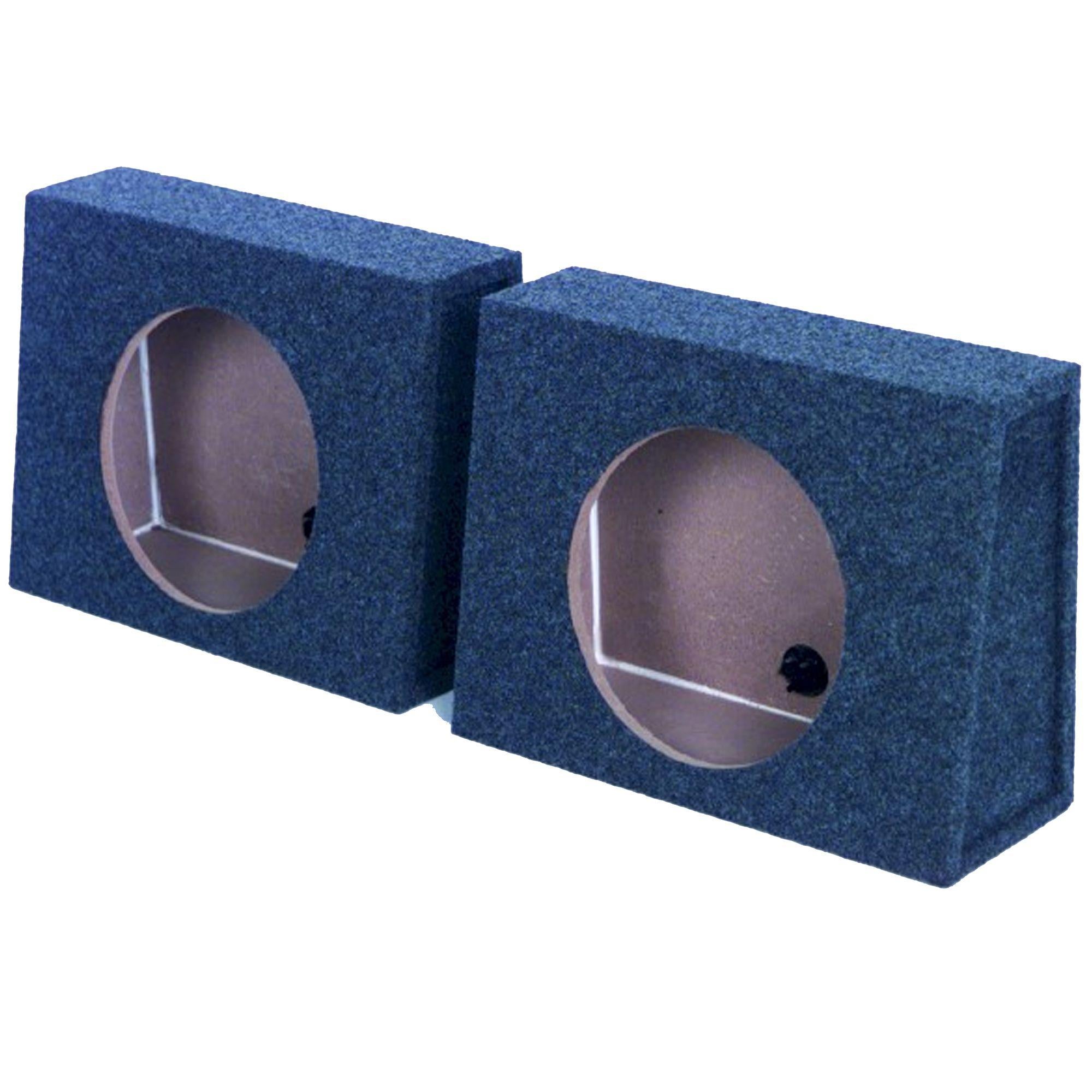 Q-Power Single 10″ Sealed Truck Style Enclosures (pair)