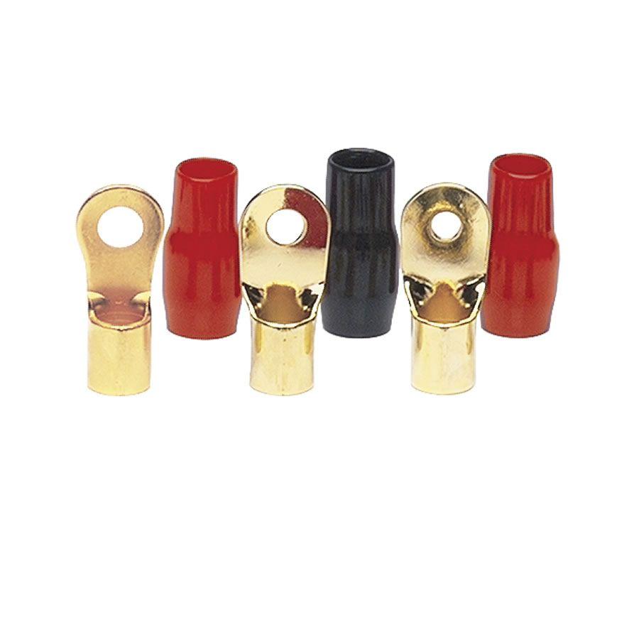 Raptor R838RT 1cm 8 AWG Gold Ring Terminals-Mid Series