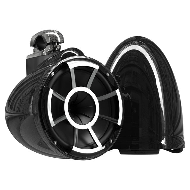 Wet Sounds REV 10 Fixed Clamp Tower Speakers - Black (Pair)