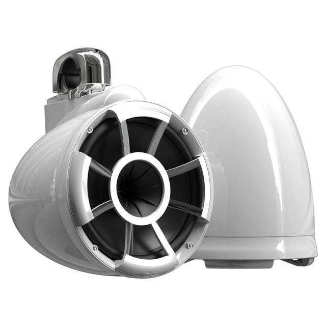 Wet Sounds REV 10 Fixed Clamp Tower Speakers - White (Pair)