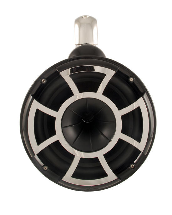 Wet Sounds REV 10 Fixed Clamp Tower Speakers with Wet Sounds Suitz speaker Covers - Black