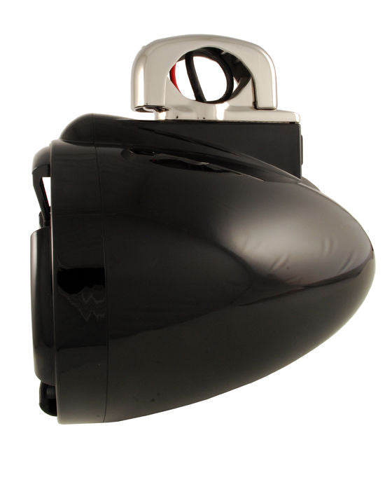 Wet Sounds Two Pairs of Black REV 10 Swivel Clamp Tower Speakers with Wet Sounds Suitz speaker Covers & SD2 Amplifier