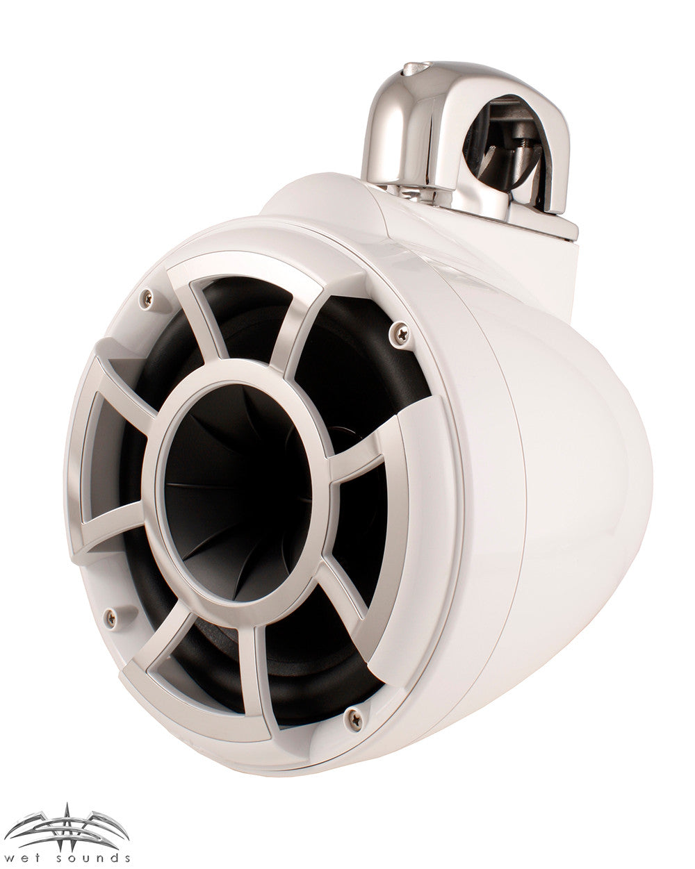 Wet Sounds REV 8 Fixed Clamp Tower Speakers - White (Pair)
