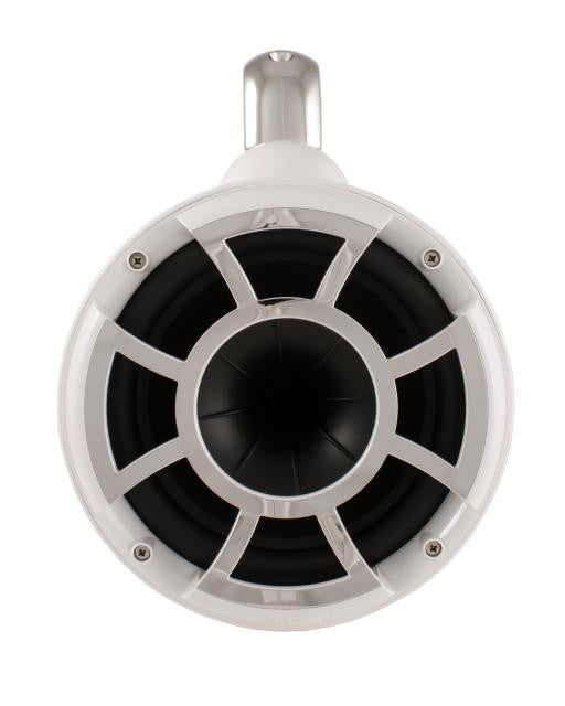 Wet Sounds REV 8 Swivel Clamp Tower Speakers with Wet Sounds Suitz speaker Covers - WHITE