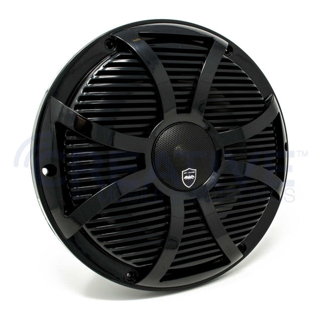 Wet Sounds REVO 10CX SW-B Black SW Grill 10 Inch Marine High Performance LED Coaxial Speakers (pair)