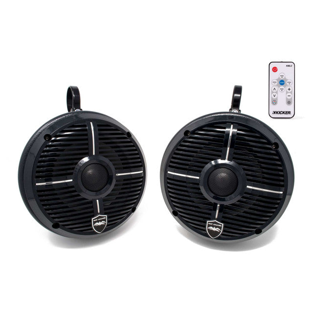 Wet Sounds REVO 6-XWB Black 6.5 Inch Marine LED Speakers & Enclosures (1.75