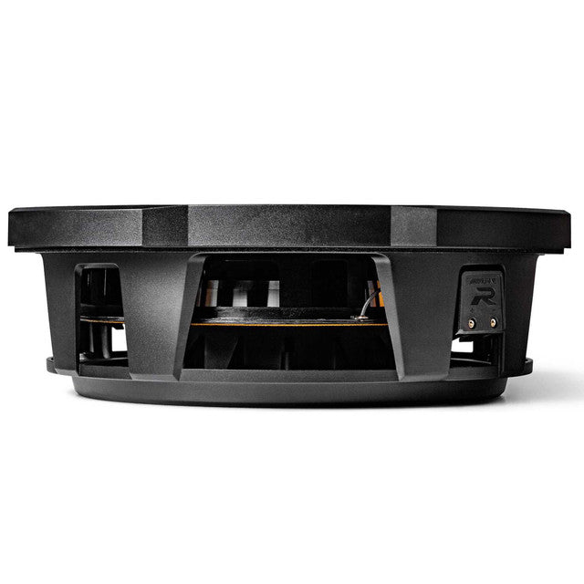 Alpine (2) RS-W12D4 12-inch R-Series Shallow Subwoofer Dual 4 Ohm & Grill Bundle