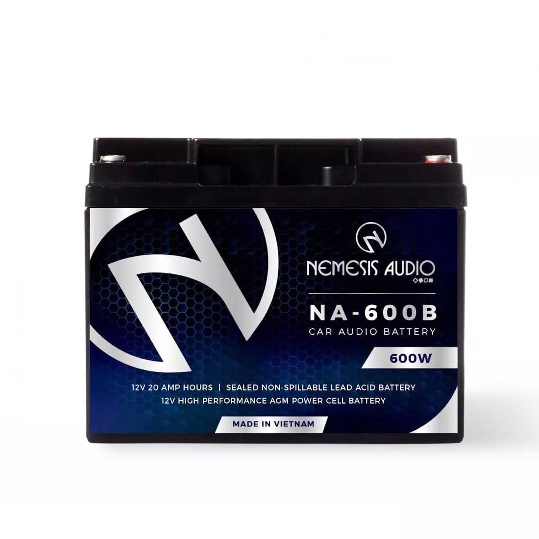 Nemesis Audio NA-600B 600W 12V 20 AMP Hours Car Audio AGM Power Cell Battery
