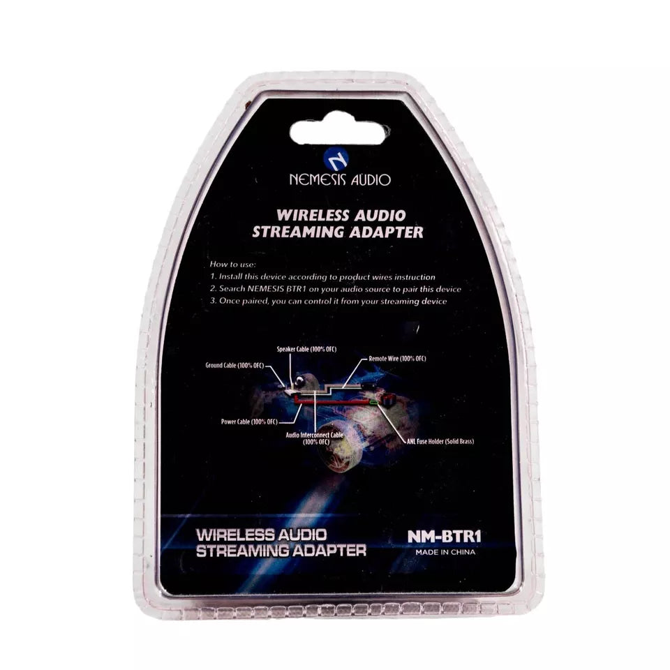 Nemesis Audio NM-BTR1 IP6X Water Resistant Wireless Audio Streaming Adapter