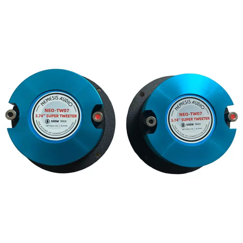Nemesis Audio NEO-TW07 500W Max 4-Ohms Car Audio Neodymium Super Tweeter (Pair)