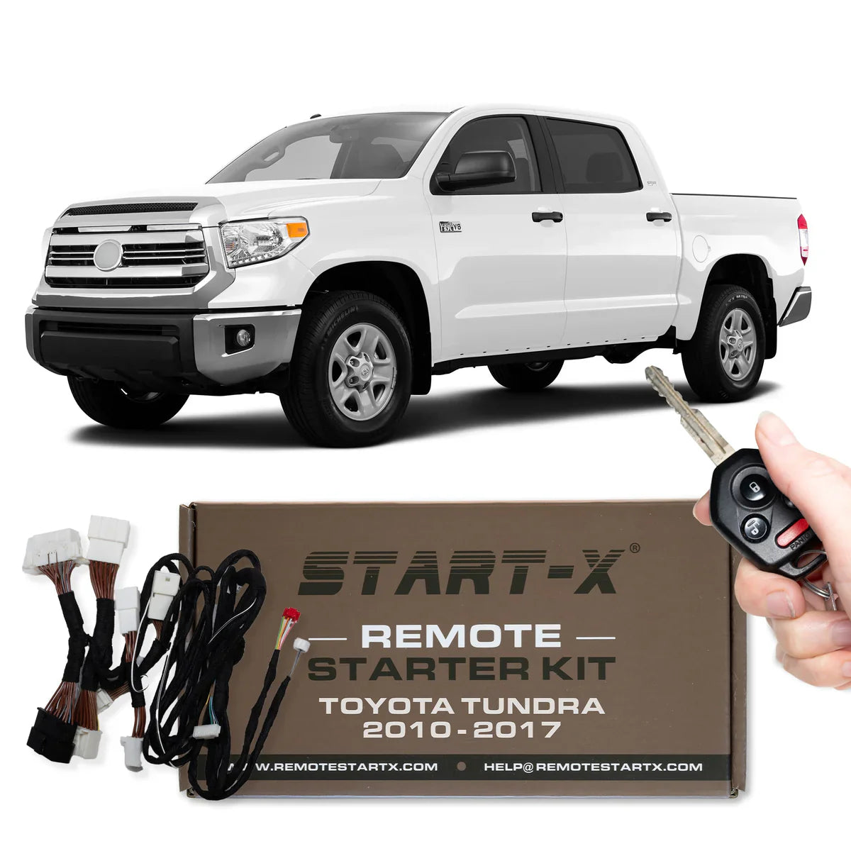 Start-X Complete Plug N Play Remote Starter kit for Toyota Tundra (2010-2017) / Key Start