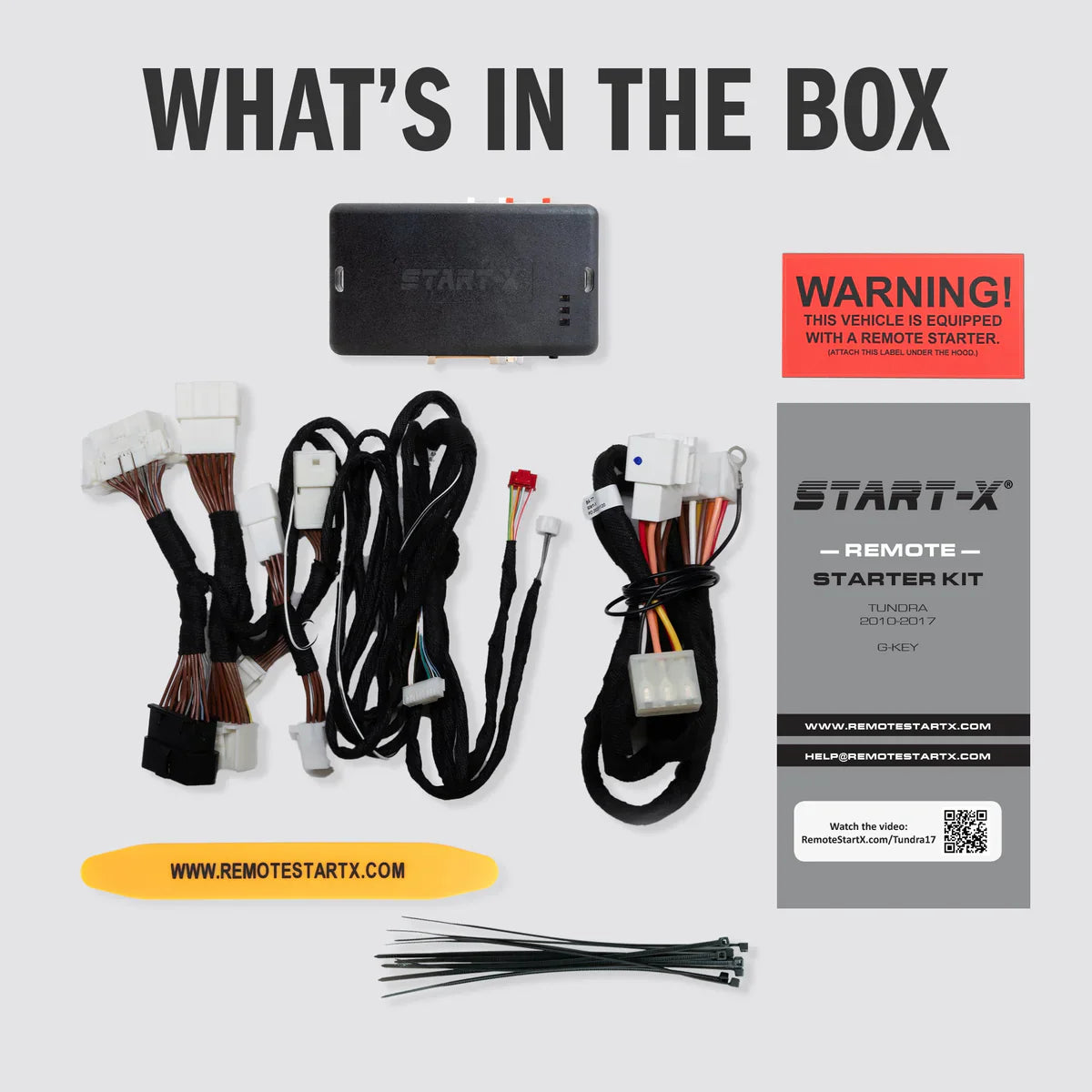 Start-X Complete Plug N Play Remote Starter kit for Toyota Tundra (2010-2017) / Key Start