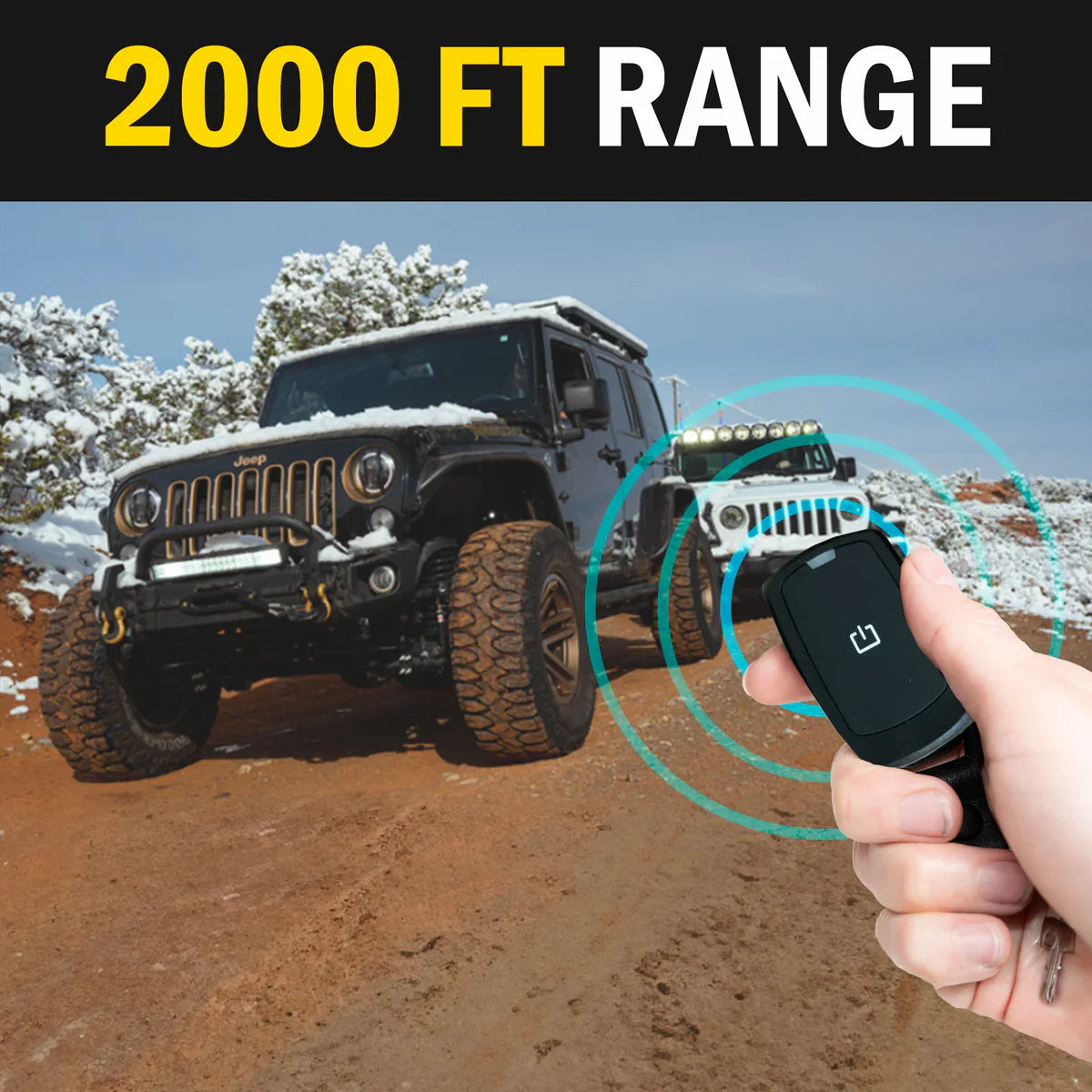 Start-X Long Range (2000-ft) Plug N Play Remote Starter Kit for Jeep Wrangler (2007-2018) / Key Start