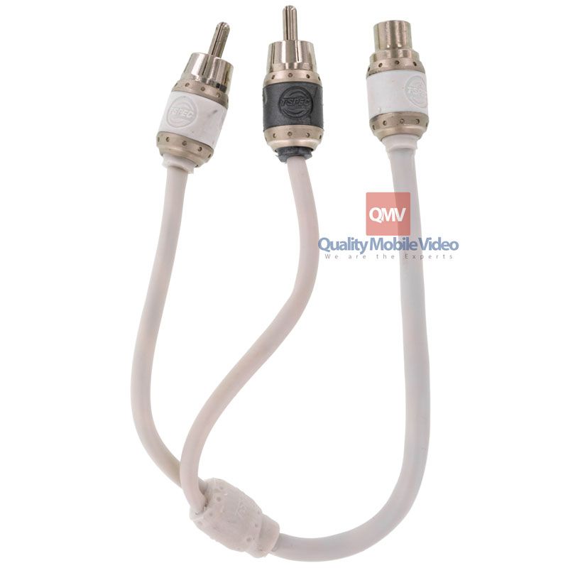 T-Spec V10RCA-Y1 V10 Series RCA Y-Cable (1) Female to (2) Male Connector