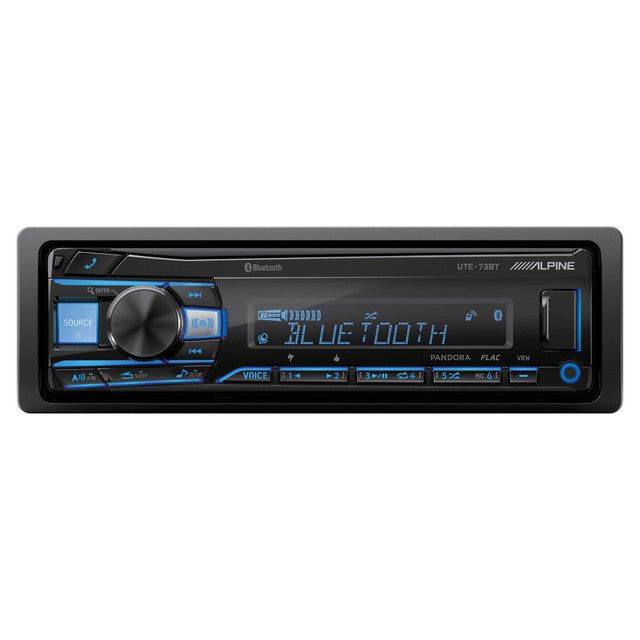 Alpine UTE-73BT Single Din Source Unit w/ ( 2 Pair ) DB652 6.5