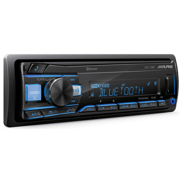 Alpine UTE-73BT Single Din Source Unit w/ ( 2 Pair ) DB652 6.5