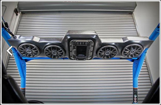 SSV Works WP3-CMO4A Custom-fit Soundbar for select 2011-2021 vehicles from Can-Am: Includes a Media Receiver, Four 6-3/4