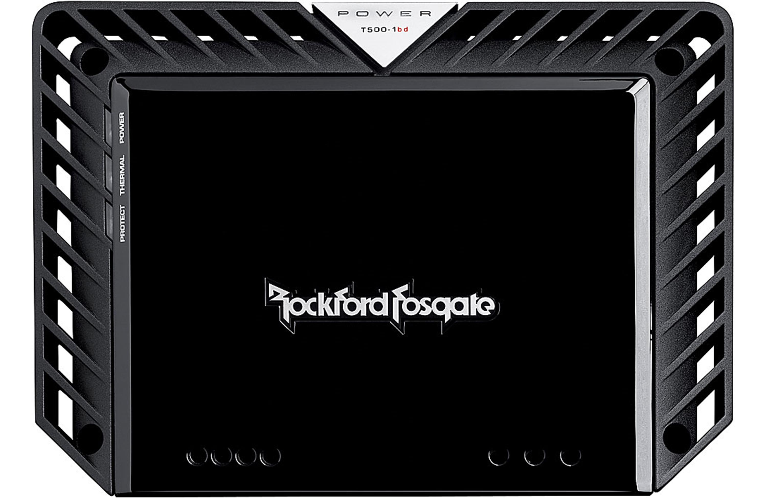 Rockford Fosgate T500-1bdCP Power Series mono sub amplifier — 500 watts RMS x 1 at 2 ohms