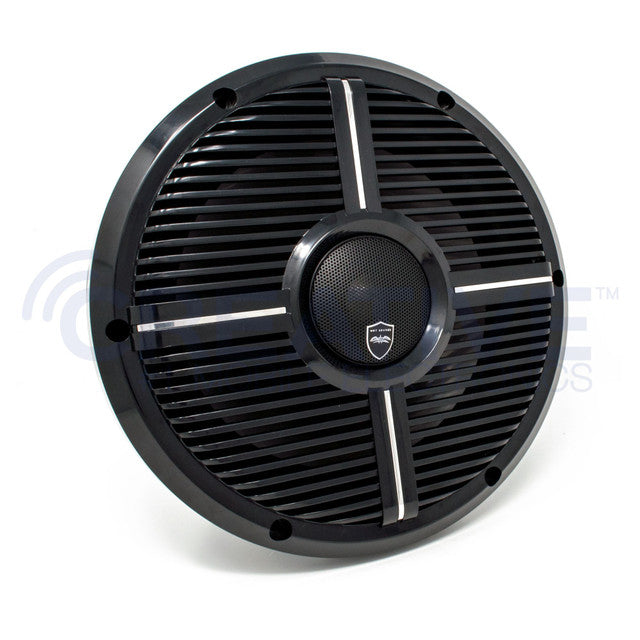 Wet Sounds REVO 10CX XW-B Black XW Grill 10 Inch Marine High Performance LED Coaxial Speakers (pair)